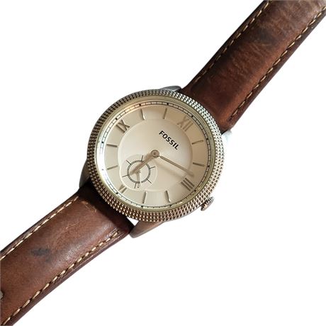 Vintage Fossil ES3066 wristwatch sub-dial quartz movement GC