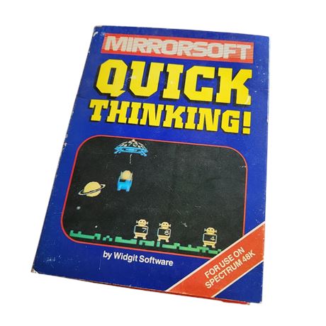 1983 ZX Spectrum Quick Thinkingt! game Mirrorsoft 48k GC