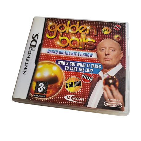 2008 PAL Golden Balls TV Show Nintendo DS game complete VGC