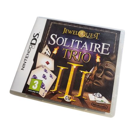 2010 PAL Jewel Quest Solitaire Trio III Nintendo DS game complete VGC