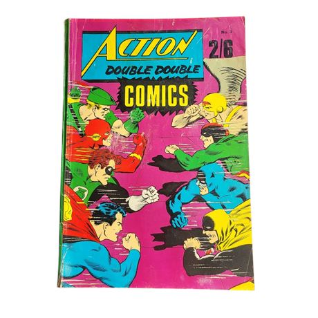 c1967 DC Action Double Double Comics comic Superman Justice League #3 FAIR UK