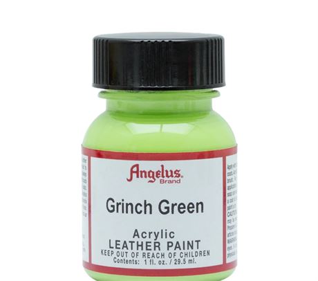 Angelus Acrylic Leather Paint - Grinch Green - 1fl oz / 30ml - Custom Sneakers
