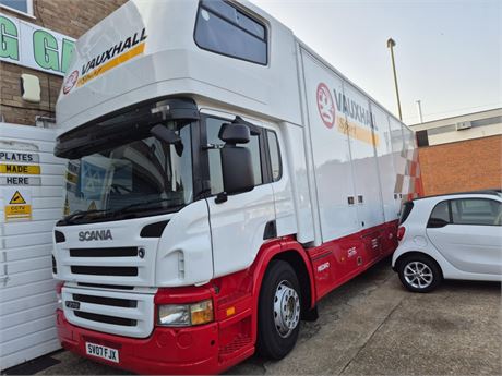 2007 Scania P-SRS D-CLASS RACE CAR TRANSPORTER