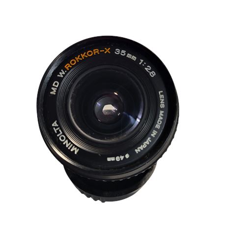 Vintage Minolta MD 35mm f2.8 Rokkor-X Panxcake Lens Lens VGC