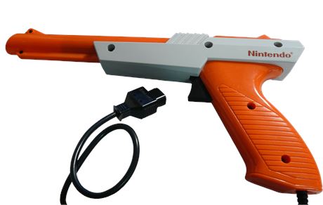 1985 Nintendo NES Zapper orange gun accessory GC PAL