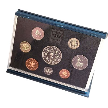 Royal Mint 1993 Proof Coin Collection Crown £1 50p 20p 10p 5p 2p 1p UK COA