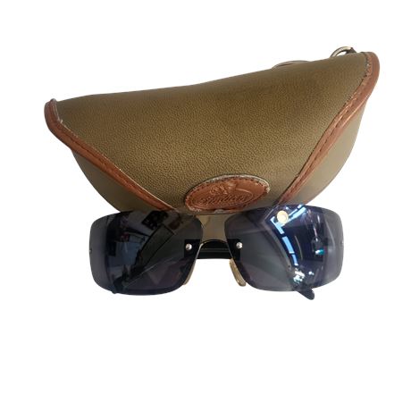 Vintage Indian Motorcycles Black Gents Sunglasses Made in USA CASE COA VGC