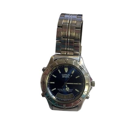 Vintage Lorus Sports V071-0080 Gents wristwatch quartz movement Alarm GC