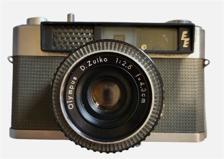 Share Vintage Olympus EE 35mm Rangefinder camera + Olympus Zuiko 43mm f2.5 lens