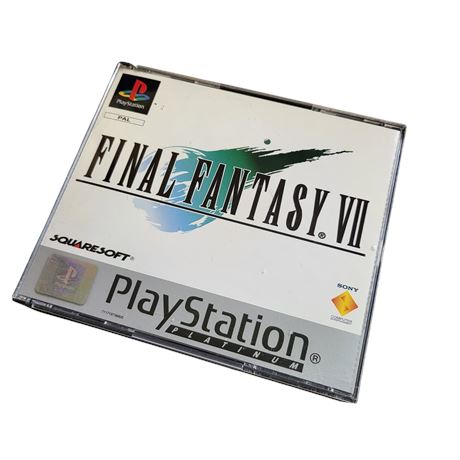 1997 PAL Final Fantasy VII FF7 Playstation game Platinum complete PS1 VGC