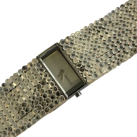 Vintage Accu.2 Swarovski Crystals Ladies Wristwatch Quartz A2-24500 Tokyo GC