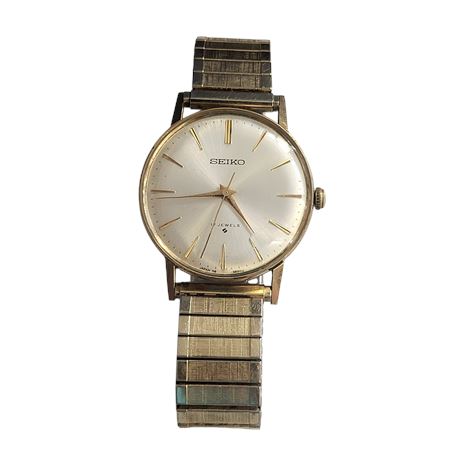 Vintage 1963 Seiko 66-9990 gold-plated/stainless Manual Hand-Winding Wristwatch