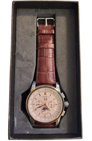 Vintage Forsining Gents Automatic Moonphase Wristwatch Boxed Paperwork A:319 VGC