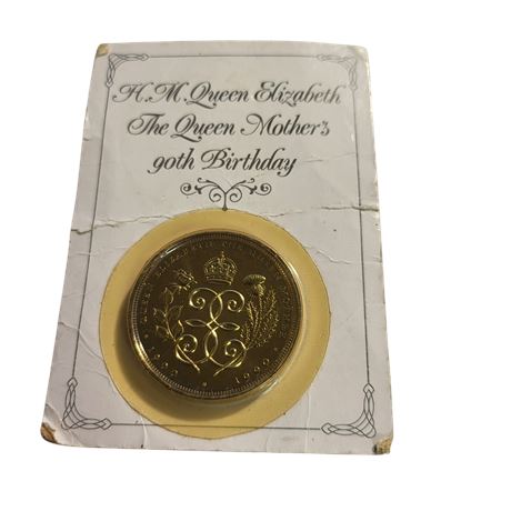 1990 Queen Elizabeth II Queen Mother 90th coin sealed Royal Mint 28.2g GB UK