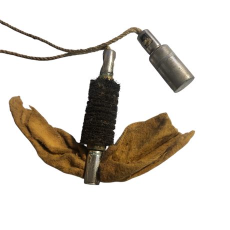 Antique Rope & Drop Weight Barrel Cleaner GC
